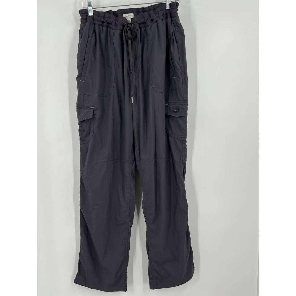 L.L. Bean Women's Size 1X Grey Hiking Pants Ripstop Hiking Vacation Travel